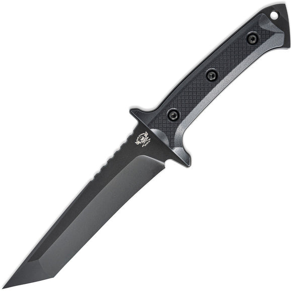 Skallywag Tactical Riptide Black G10 D2 Steel Tanto Fixed Blade Knife 17016