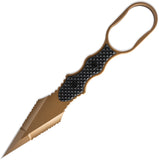 Skallywag Tactical Professional Guardian Black G10 Dark Earth D2 Steel Fixed Blade Knife 17019
