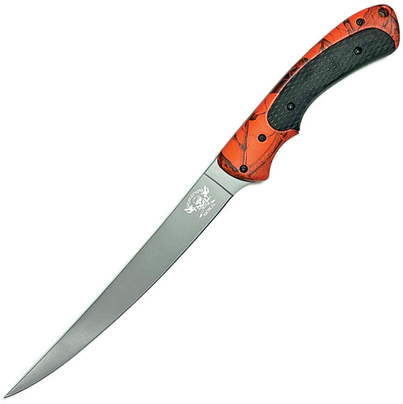 Skallywag Tactical Badfish Fillet Black & Orange 5Cr13MoV Fixed Blade Knife 17027