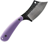 Skallywag Tactical Mantis Purple 420 Stainless Cleaver Fixed Blade Knife w/ Sheath 17028