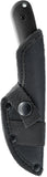 Skallywag Tactical Fireside Black 420 Stainless Fixed Blade Knife w/ Sheath 17031