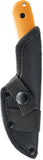 Skallywag Tactical Fireside Orange 420 Stainless Fixed Blade Knife w/ Sheath 17032