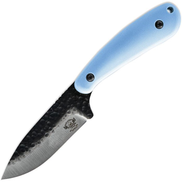 Skallywag Tactical Fireside Blue 420 Stainless Fixed Blade Knife w/ Sheath 17036