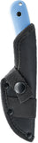 Skallywag Tactical Fireside Blue 420 Stainless Fixed Blade Knife w/ Sheath 17036