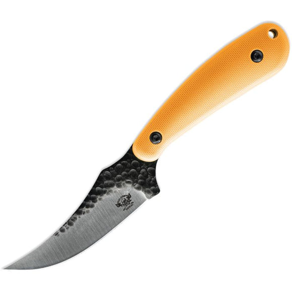 Skallywag Tactical Scorpion Orange 420 Stainless Fixed Blade Knife w/ Sheath 17042