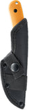 Skallywag Tactical Scorpion Orange 420 Stainless Fixed Blade Knife w/ Sheath 17042