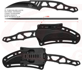 Skallywag Tactical Riptide Black G10 D2 Steel Spear Pt Fixed Blade Knife 17014