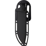 Skallywag Tactical T1 Black 420 Stainless Fixed Blade Knife w/ Belt Sheath 17048