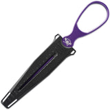 Skallywag Tactical Dagger Purple Aluminum Fixed Blade Knife w/ Sheath 17051