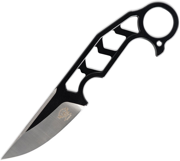 Skallywag Tactical Skeletor Black 440C Stainless Fixed Blade Knife w/ Sheath 17052