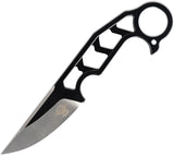 Skallywag Tactical Skeletor Black 440C Stainless Fixed Blade Knife w/ Sheath 17052