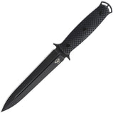 Skallywag Tactical Riptide Black G10 D2 Steel Spear Pt Fixed Blade Knife 17014