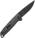 SOG Adventurer LB Lockback Black Folding 5Cr15MoV Pocket Knife 13110143