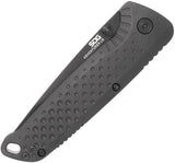 SOG Adventurer LB Lockback Black Folding 5Cr15MoV Pocket Knife 13110143