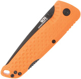 SOG Adventurer LB Lockback Orange Folding Stainless Pocket Knife 13110243