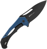 SOG Bulwark FLK Framelock Blue & Black Micarta Folding D2 Steel Pocket Knife 14240157