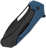 SOG Bulwark FLK Framelock Blue & Black Micarta Folding D2 Steel Pocket Knife 14240157