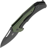 SOG Bulwark FLK Framelock OD Green & Black Micarta Folding D2 Steel Pocket Knife 14240257