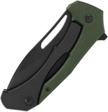 SOG Bulwark FLK Framelock OD Green & Black Micarta Folding D2 Steel Pocket Knife 14240257