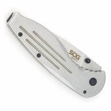 SOG Aegis Grey Framelock Folding Knife ae31cp