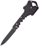 SOG Black Key Lockback Folding Blade Stainless Steel Handle Utility Knife KEY101
