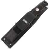 SOG Seal Pup Black GRN AUS-8 Serrated Fixed Blade Knife w/ Sheath M37NXX