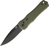 SOG Automatic Spec Elite I Knife Button Lock OD Green G10 AUS-10A Drop Pt Blade SE55