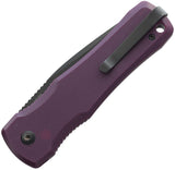 SOG Automatic Spec Elite I Knife Button Lock Purple G10 AUS-10A Drop Pt Blade SE56