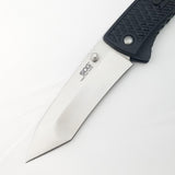 SOG Traction Black GRN Folding 5Cr13MoV Tanto Pocket Knife TD1012BX5821