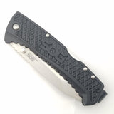 SOG Traction Black GRN Folding 5Cr13MoV Tanto Pocket Knife TD1012BX5821