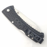 SOG Traction Black GRN Folding 5Cr13MoV Tanto Pocket Knife TD1012BX5821