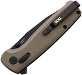 SOG Terminus XR Lock Brown G10 Folding D2 Steel Pocket Knife TM1048BX