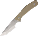 Se7en Plus Strider Flat Dark Earth G10 D2 Steel Tanto Fixed Blade Knife w/ Sheath 240502FDS