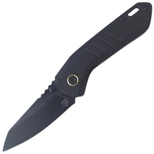 Se7en Plus Soldier Linerlock Black G10 Folding D2 Steel Pocket Knife 240508BK