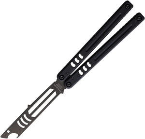 Squid Industries Mako V5 Trainer Black Aluminum Stainless Shark Bottle Opener Butterfly DMKOV5IB