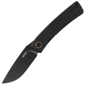 SRM Knives Air 105M-GB Linerlock Black G10 Folding 14C28N Pocket Knife 105MGB