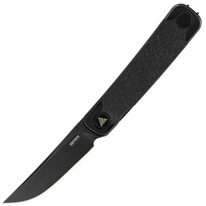 SRM Knives Enso Linerlock Black G10 Folding Sandvik 14C28N Pocket Knife 131MGB