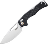 SRM Knives Mirage Ambi Lock Black G10 Folding 14C28N Pocket Knife 239XGB