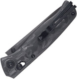 SRM Knives 255L-FB2 Ambi Lock Carbon Fiber Folding 140Cr Pocket Knife 255LFB2