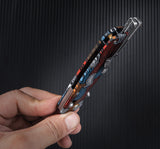 SRM Knives 255L-GQ2 Ambi Lock Multi-Color G10 Folding 140Cr Pocket Knife 255LGQ2