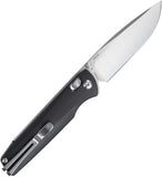 SRM Knives 258L-GB Ambi Lock Black G10 Folding D2 Steel Pocket Knife 258LGB