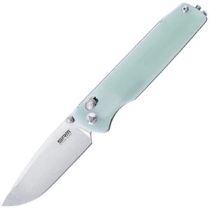 SRM Knives 258L-GC Ambi Lock Jade G10 Folding D2 Steel Pocket Knife 258LGC