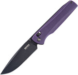 SRM Knives 258L-GN Ambi Lock Purple G10 Folding D2 Steel Pocket Knife 258LGN