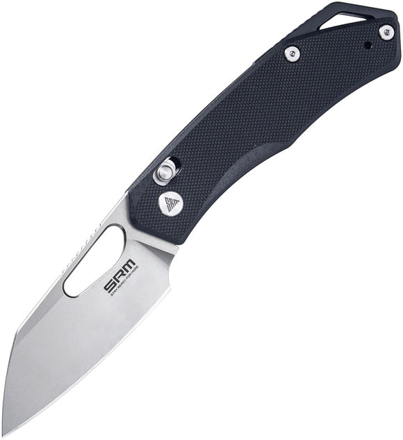 SRM Knives Cub 261M-GB Ambi Lock Black G10 Folding 154CM Pocket Knife OPEN BOX