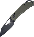 SRM Knives Cub 261M-GP Ambi Lock Green G10 Folding 154CM Pocket Knife 261MGP