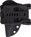 Stroup Knives Arctic Fox Black 1095HC Fixed Blade Knife w/ Sheath AFBLKCER