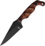 Stroup Knives Bravo 5 Rosewood 1095HC Fixed Blade Knife w/ Sheath B5WBLKCER
