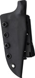 Stroup Knives HM01 Black G10 1095HC Fixed Blade Knife w/ Sheath HM01BBLKCER