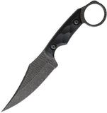 Stroup Knives HM1 Blackout G10 1095HC Fixed Blade Knife w/ Sheath HM01BLK