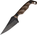 Stroup Knives Mini Mod 1 Flat Dark Earth 1095HC Fixed Blade Knife w/ Sheath MINI1FDEG10